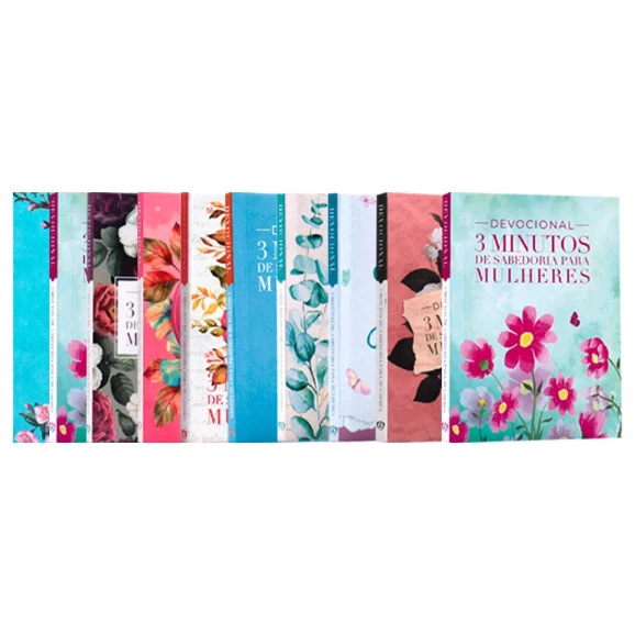 Kit 10 Livros | Devocional | 3 Minutos de Sabedoria Para Mulheres