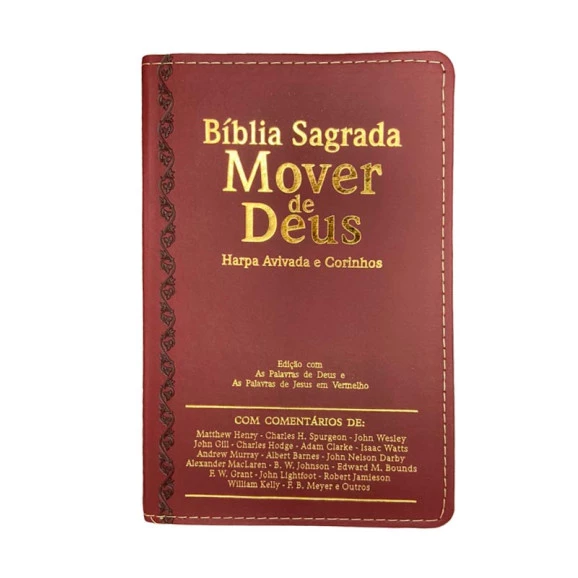 Bíblia Sagrada Mover de Deus | ARC | Letra Extragigante | Harpa e Corinhos | Bordô