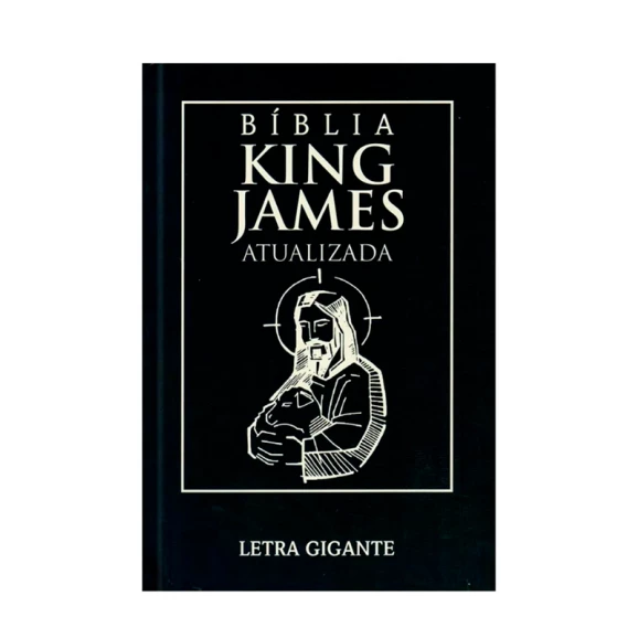 Bíblia Sagrada | King James Atualizada | Letra Gigante | Capa Dura | Jesus Minimalista