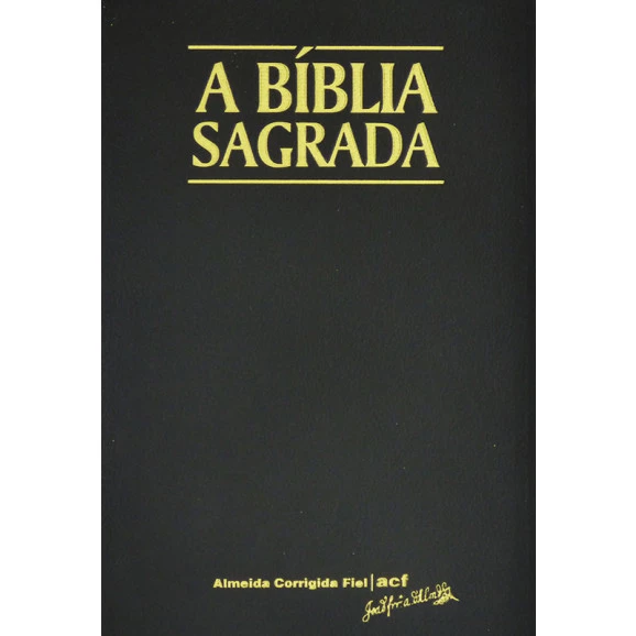 A Bíblia Sagrada | ACF | Média | Preta | Luxo