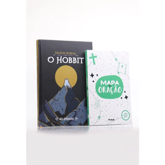 Kit Devocional Hobbit | Ed Strauss + Mapa da Oração | Verde | Graça Viva 