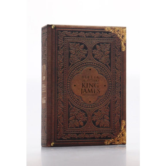 Bíblia de Estudo KJA | King James Atualizada | Letra Hipergigante | Capa Dura | Vintage 