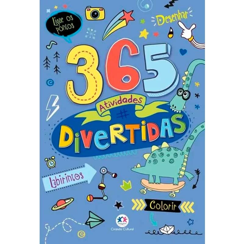 Livro 365 Jogos Divertidos Crianças Filhos Infantil Desenho