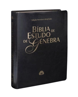 Bíblia de Estudo Genebra | RA | Letra Normal | Luxo | Preta