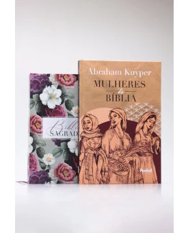 Kit Bíblia Grife e Rabisque ACF Floral Roxa + Mulheres da Bíblia | Abraham Kuyper | Doce Paz 