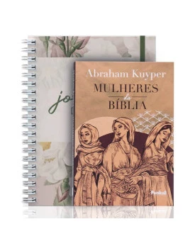 Kit Planner Minha Jornada Diária | Floral Suave + Mulheres da Bíblia | Abraham Kuyper | Em Busca da Palavra