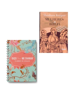 Kit Planner de Oração Jardim + Livro Mulheres da Bíblia | Promessas Mantidas