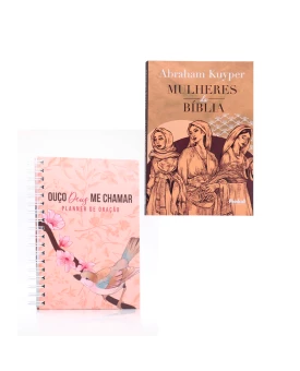 Kit Planner de Oração Pássaro + Livro Mulheres da Bíblia | Promessas Mantidas