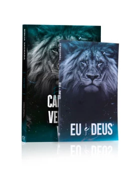 Kit Bíblia NVI Slim Lion + Devocional Eu e Deus | Presença de Cristo