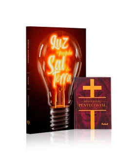 Kit Bíblia NVI Slim Luz do Mundo + Devocional Pentecostal | Honra do Senhor (padrão)