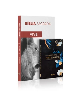 Kit Bíblia NVI Slim Ele Vive + Devocional Pentecostal | Honra do Senhor (padrão)