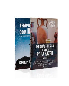 Kit 2 Livros | Deus Não Precisa de Muito Para Fazer Muito + Tempo a Sós com Deus | Kennedy Carvalho | Presença de Deus