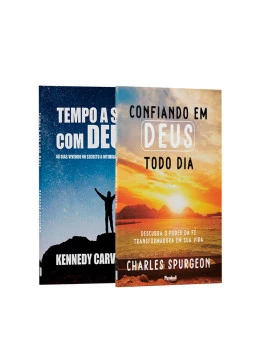 Kit 2 Livros | Confiando em Deus Todo Dia + Tempo a Sós com Deus Kennedy Carvalho | Presença de Deus