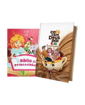 Kit Café Com Deus Pai Kids 2024 + Bíblia da Princesinha 2