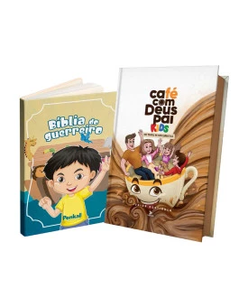 Kit Café Com Deus Pai Kids 2024 + Bíblia do Guerreiro