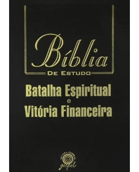 Bíblia de Estudo Batalha Espiritual e Vitória Financeira | NVI | Grande | Preta