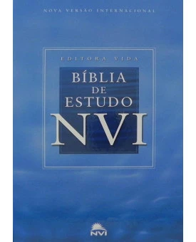 Bíblia de Estudo | NVI | Letra Normal | Capa Dura | Azul | Grande 