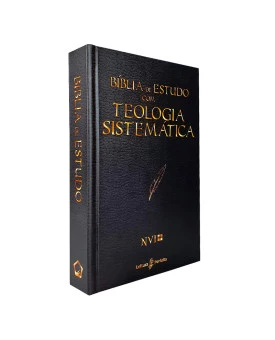 Bíblia de Estudo com Teologia Sistemática | NVI | Capa Dura Preta