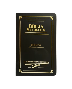 Biblia Sagrada Slim| ARC |Capa PU Preta |Semi Flexivel