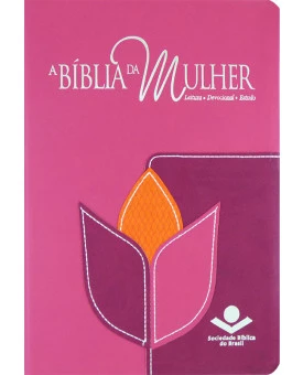 Bíblia De Estudo Da Mulher | RC | Letra Normal | Couro Bonded | Flor 