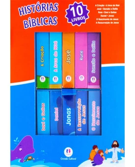 Box Histórias Bíblicas Com 10 Livros
