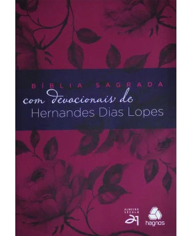 Bíblia Sagrada com Devocionais de Hernandes Dias Lopes | S21 | Letra Normal | Brochura | Uva 