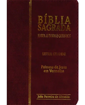Bíblia Sagrada | RC | Harpa Avivada e Corinhos | Letra Grande | Luxo | Vinho 