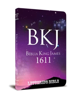 Bíblia Sagrada | King James 1611 | Letra Normal | Semi-flexível | Lettering Bible | Universo | Ultra Fina