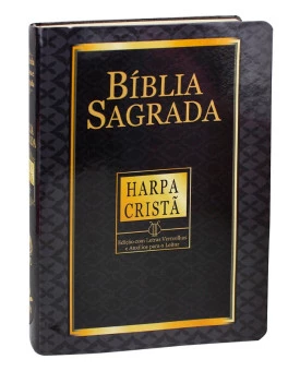 Bíblia Sagrada | RC | Harpa Cristã | Letra Gigante | Preta