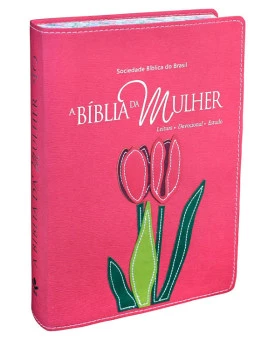 A Bíblia da Mulher de Fé | RA | Letra Normal | Capa Sintética | Borda Florida 