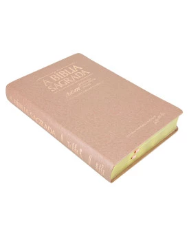 A Bíblia Sagrada | ACF | Letra Gigante | Luxo | Ouro Rosa 