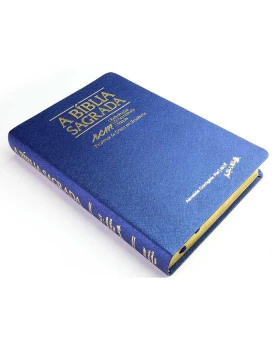 A Bíblia Sagrada | ACF | Letra Gigante | Luxo | Azul | Índice 