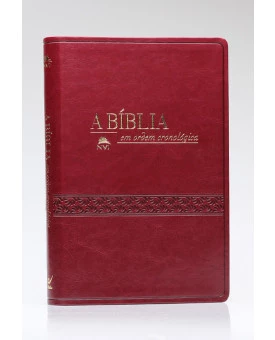 A Bíblia Em Ordem Cronológica | NVI | Letra Normal | Luxo | Vinho
