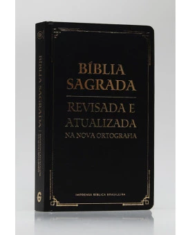 Bíblia Sagrada | Revisada e Atualizada | Letra Gigante | Semi-Luxo | Preta