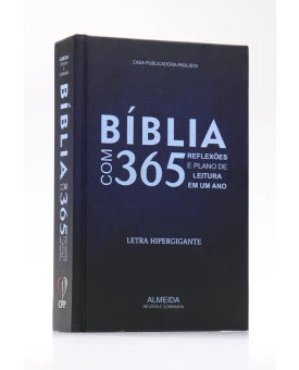Bíblia Sagrada 365 | RC | Letra Hipergigante | Capa Dura | Azul