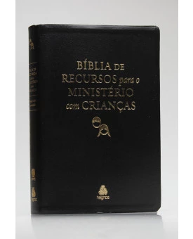 Bíblia De Recursos Para O Ministério Com Crianças | RA | Letra Normal | Luxo | Preta