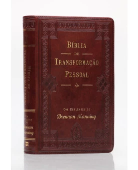 Bíblia de Transformação Pessoal | NTLH | Letra Normal | Capa Sintética | Marrom Escuro