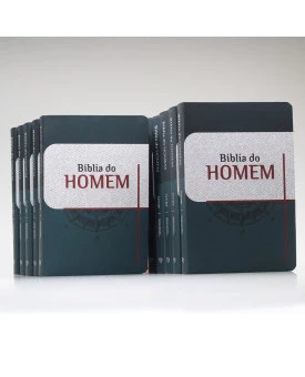 Kit de 10 Bíblias do Homem | NVI | Letra Grande | Soft Touch | Bússola