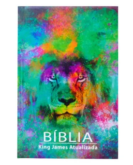Bíblia Sagrada | King James Atualizada | Letra Grande | Capa Dura | Leão Color 