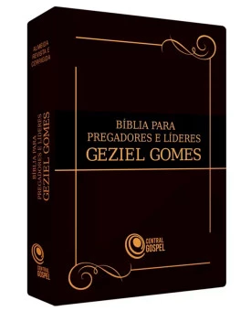 Bíblia para Pregadores e Líderes | Geziel Gomes | Letra Grande | Luxo | Marrom