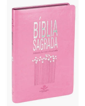 Bíblia Sagrada | RA | Slim | Letra Normal | Capa Sintética | Rosa Nobre