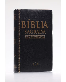 Bíblia Sagrada Com Referências | RC | Letra Grande | Capa Sintética | Preta