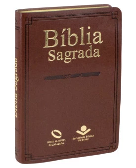 Bíblia Sagrada | NAA | Letra Normal | Capa Sintética | Marrom | Missionária