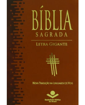 Bíblia Sagrada | NTLH | Letra Gigante | Luxo | Marrom | Índice