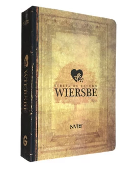 Bíblia de Estudo Wiersbe | NVI | Letra Grande | Semi-Luxo | Estampada