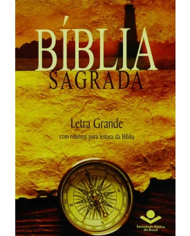 Bíblia Sagrada | Ra | Letra Grande | Brochura | Bússola | Caixa 10 Unidades