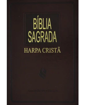 Bíblia Sagrada | RC | Harpa Cristã | Letra Normal | Capa Sintética | Marrom Nobre | Slim