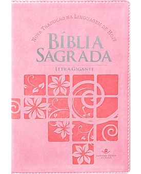 Bíblia Sagrada | NTLH | Letra Gigante | Luxo | Rosa Flores