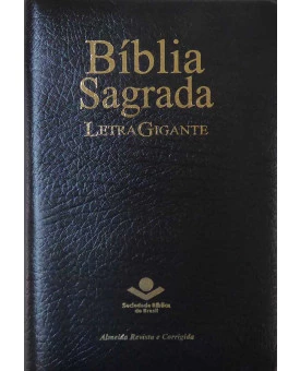 Bíblia Sagrada - RC - Letra Gigante - Média - Preta - Luxo - com Índice - Zíper