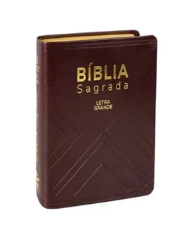 Bíblia Sagrada | NAA | Letra Gigante | Luxo | Marrom Nobre